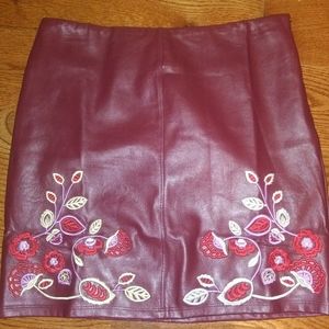 Maroon skirt Size M